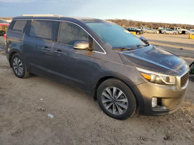 KNDMC5C14F6018064 - 2015 KIA SEDONA EX GRAY photo 4