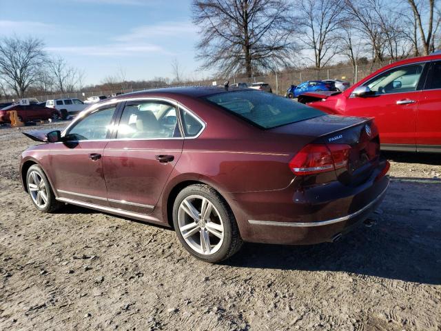 1VWCN7A37DC032476 - 2013 VOLKSWAGEN PASSAT SEL BROWN photo 2