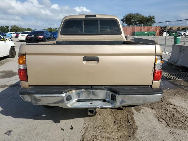 5TEGM92N02Z057379 - 2002 TOYOTA TACOMA DOUBLE CAB PRERUNNER GOLD photo 6
