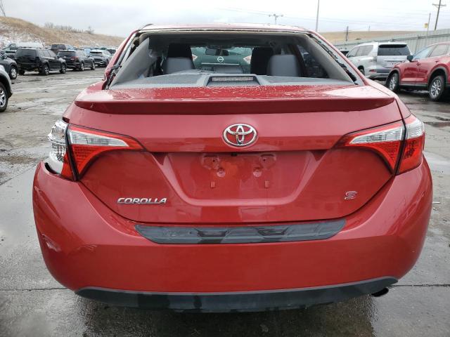 2T1BURHE6GC728956 - 2016 TOYOTA COROLLA L RED photo 6