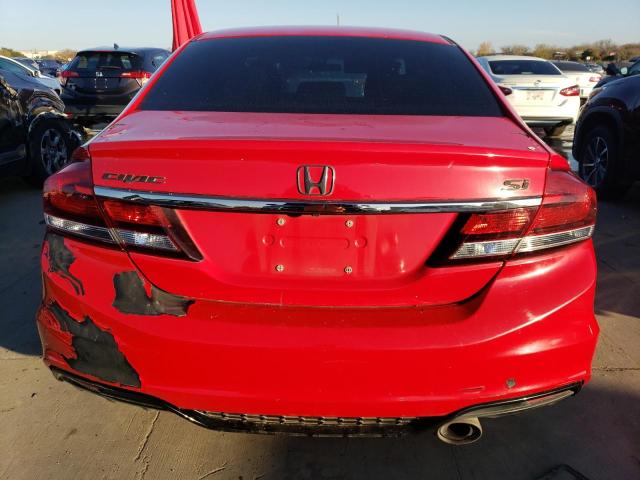 2HGFB6E58DH704347 - 2013 HONDA CIVIC SI RED photo 6