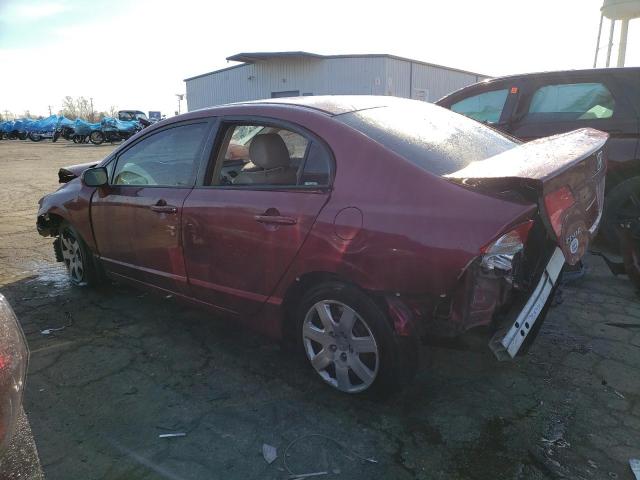 1HGFA16557L103358 - 2007 HONDA CIVIC LX MAROON photo 2