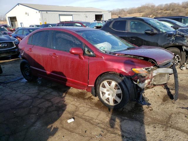 1HGFA16557L103358 - 2007 HONDA CIVIC LX MAROON photo 4