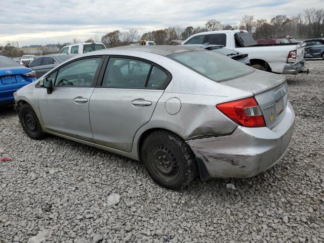 2HGFB2F51CH303812 - 2012 HONDA CIVIC LX SILVER photo 2