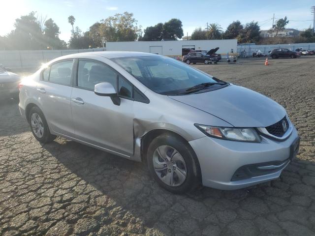 19XFB2F53DE288600 - 2013 HONDA CIVIC LX SILVER photo 4