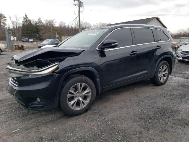 5TDJKRFH5FS167458 - 2015 TOYOTA HIGHLANDER XLE BLACK photo 1