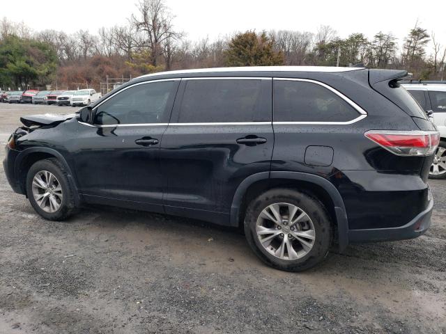 5TDJKRFH5FS167458 - 2015 TOYOTA HIGHLANDER XLE BLACK photo 2