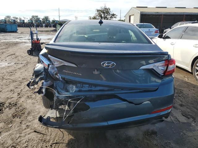 5NPE24AF7HH591971 - 2017 HYUNDAI SONATA SE BLUE photo 6