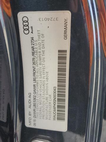 WAUC4AFH0GN003043 - 2016 AUDI S5 PREMIUM PLUS შავი ფოტო 12