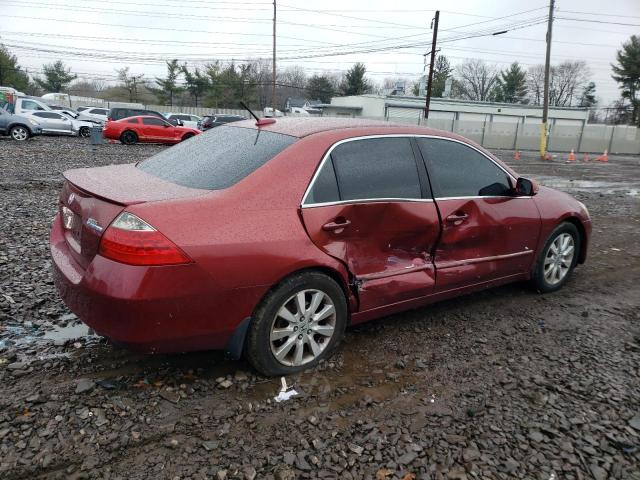 JHMCN36407C002395 - 2007 HONDA ACCORD HYBRID RED photo 3