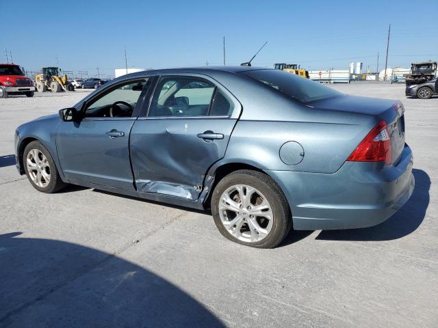 3FAHP0HA4CR214169 - 2012 FORD FUSION SE BLUE photo 2