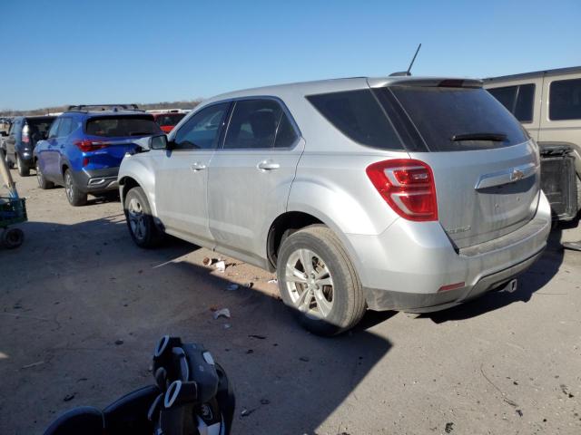 2GNALBEKXH1534776 - 2017 CHEVROLET EQUINOX LS SILVER photo 2