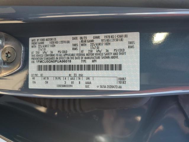 1FMCU0GN0PUA96018 - 2023 FORD ESCAPE ACTIVE TEAL photo 13