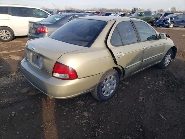 3N1CB51D62L670960 - 2002 NISSAN SENTRA XE BEIGE photo 3