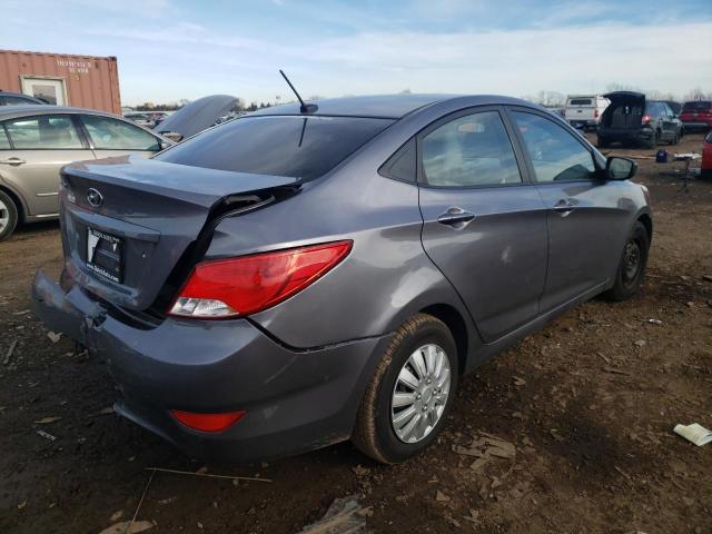 KMHCT4AEXHU293203 - 2017 HYUNDAI ACCENT SE SILVER photo 3