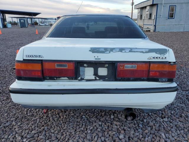 1HGCA6181KA067576 - 1989 HONDA ACCORD LXI WHITE photo 6