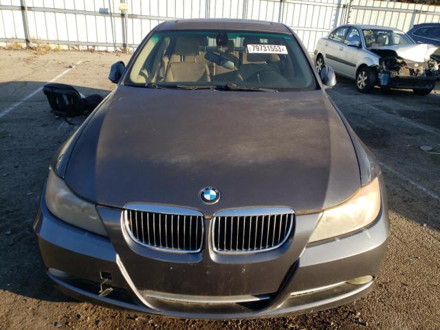 WBAVB73587VF53279 - 2007 BMW 335 I GRAY photo 5