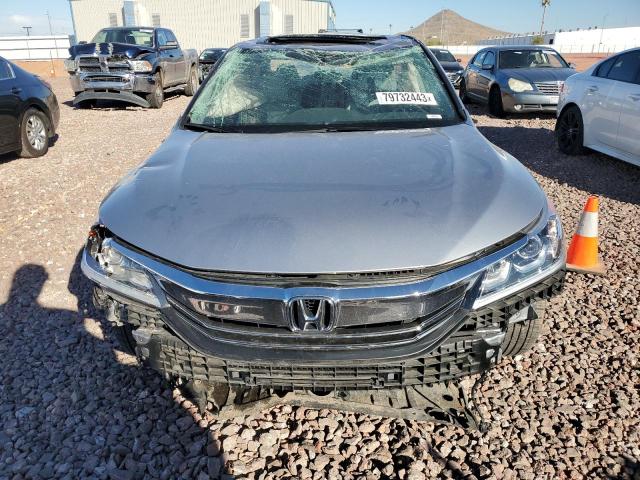 1HGCR2F86HA195525 - 2017 HONDA ACCORD EXL SILVER photo 5