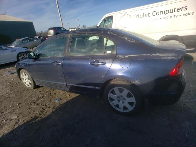 2HGFA15598H527593 - 2008 HONDA CIVIC LX BLUE photo 2