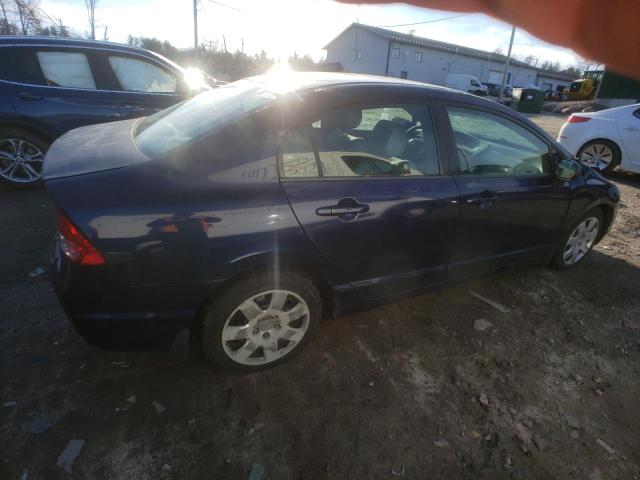 2HGFA15598H527593 - 2008 HONDA CIVIC LX BLUE photo 3