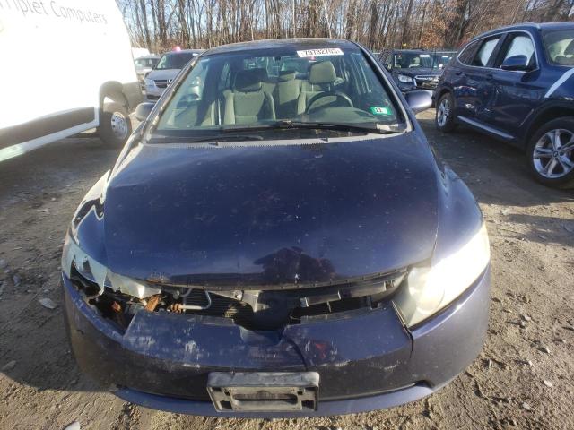 2HGFA15598H527593 - 2008 HONDA CIVIC LX BLUE photo 5