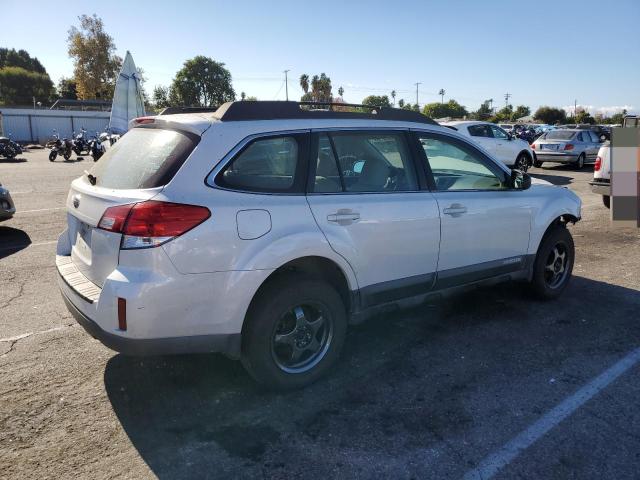 4S4BRBAC7C3281103 - 2012 SUBARU OUTBACK 2.5I WHITE photo 3