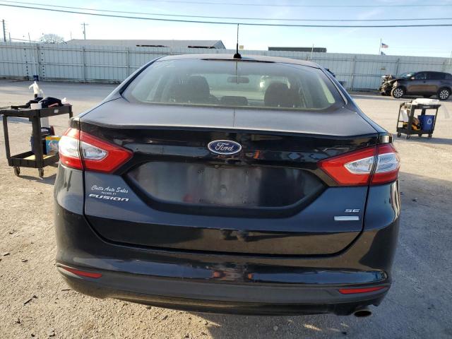 3FA6P0HD8GR307736 - 2016 FORD FUSION SE BLACK photo 6