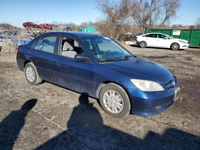 1HGES165X4L020223 - 2004 HONDA CIVIC LX BLUE photo 4