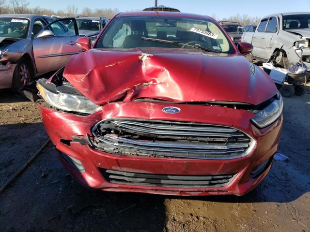 3FA6P0H70GR227938 - 2016 FORD FUSION SE BURGUNDY photo 5