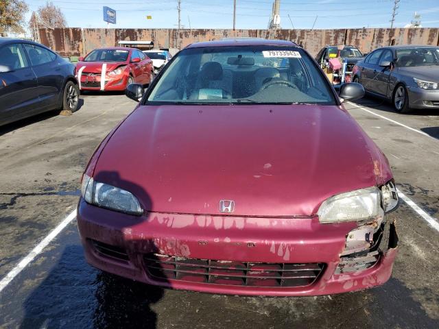 1HGEJ2241PL019603 - 1993 HONDA CIVIC DX PURPLE photo 5