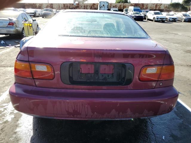 1HGEJ2241PL019603 - 1993 HONDA CIVIC DX PURPLE photo 6