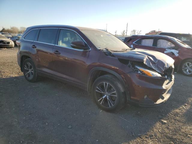 5TDJKRFH2ES059166 - 2014 TOYOTA HIGHLANDER XLE BURGUNDY photo 4