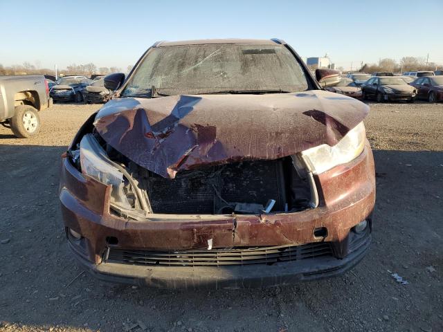 5TDJKRFH2ES059166 - 2014 TOYOTA HIGHLANDER XLE BURGUNDY photo 5