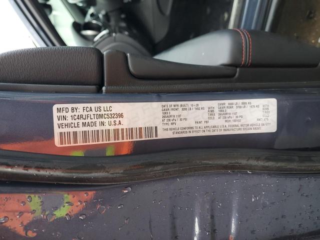 1C4RJFLT0MC532396 - 2021 JEEP GRAND CHER TRAILHAWK 蓝色 照片 14