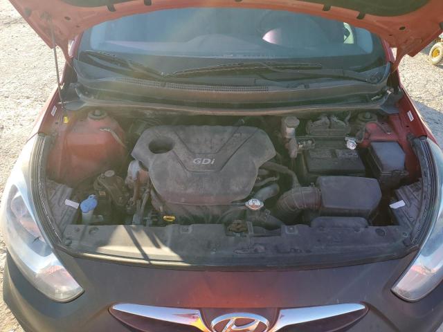 KMHCT4AE0EU655597 - 2014 HYUNDAI ACCENT GLS RED photo 11