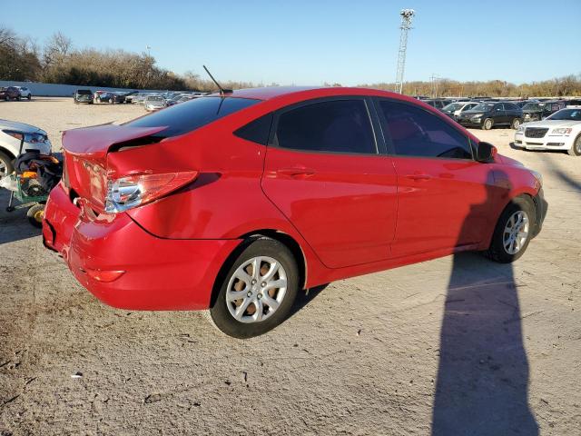 KMHCT4AE0EU655597 - 2014 HYUNDAI ACCENT GLS RED photo 3