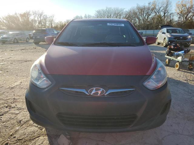 KMHCT4AE0EU655597 - 2014 HYUNDAI ACCENT GLS RED photo 5