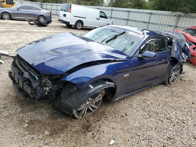 1FA6P8CF0J5165125 - 2018 FORD MUSTANG GT BLUE photo 1