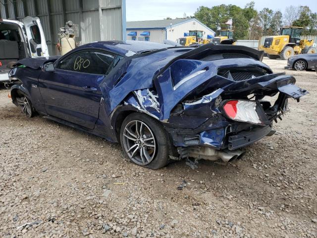1FA6P8CF0J5165125 - 2018 FORD MUSTANG GT BLUE photo 2
