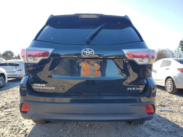 5TDJKRFH7FS092598 - 2015 TOYOTA HIGHLANDER XLE BLACK photo 6