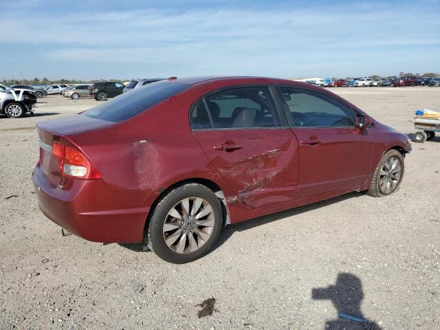 19XFA16949E012899 - 2009 HONDA CIVIC EXL BURGUNDY photo 3