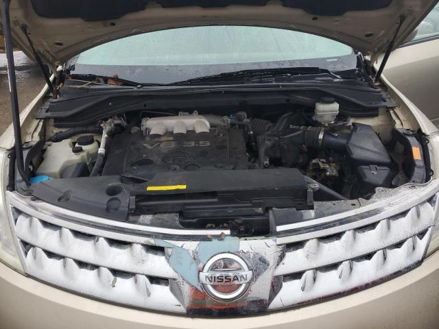 JN8AZ08W56W505187 - 2006 NISSAN MURANO SL TAN photo 11