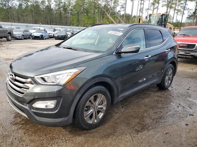 5XYZU3LB6EG127136 - 2014 HYUNDAI SANTA FE S GREEN photo 1