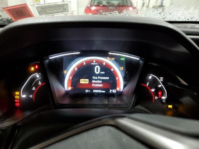 SHHFK7G44KU211257 - 2019 HONDA CIVIC SPORT ვერცხლისფერი ფოტო 9