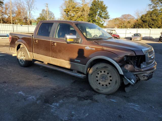 1FTFW1CT9CKD41569 - 2012 FORD F150 SUPERCREW BROWN photo 4