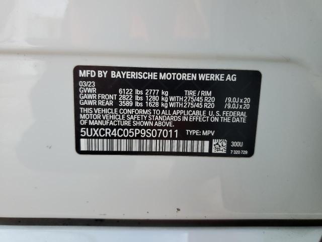 5UXCR4C05P9S07011 - 2023 BMW X5 SDRIVE 40I WHITE photo 13