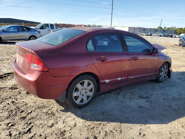 1HGFA16588L013347 - 2008 HONDA CIVIC LX MAROON photo 3