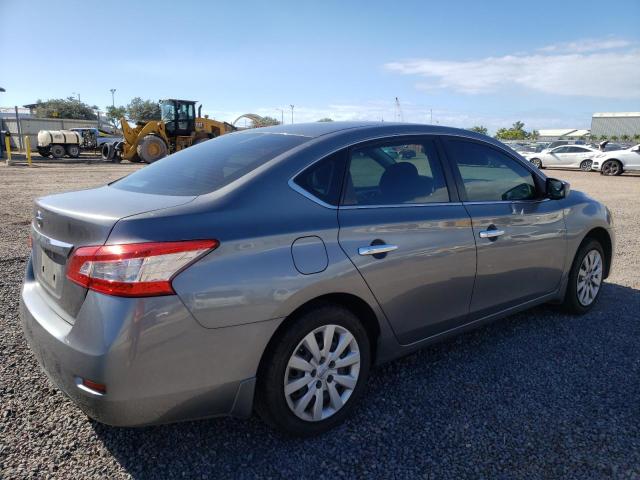 3N1AB7AP8FY272056 - 2015 NISSAN SENTRA S GRAY photo 3