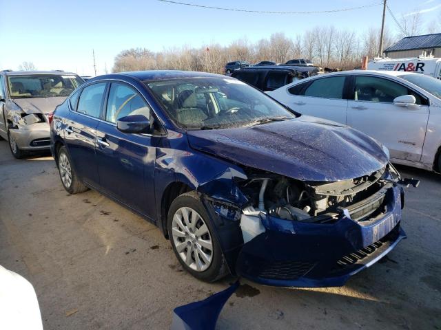 3N1AB7AP8HL671999 - 2017 NISSAN SENTRA S BLUE photo 4