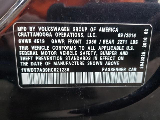 1VWDT7A39HC021236 - 2017 VOLKSWAGEN PASSAT R-LINE Qara foto 13